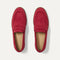 The Penny Loafer in ReVelvet Ruby shown from the top.
