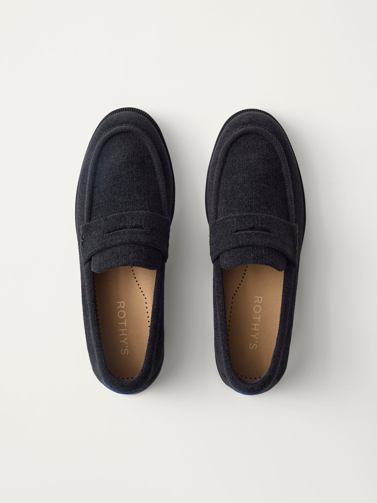 The Penny Loafer	ReVelvet Black view from the top.
