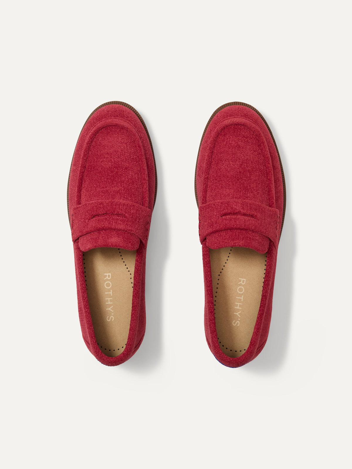 The Penny Loafer in Revelvet The Penny Loafer in ReVelvet Ruby view from the top.