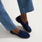 hover | Model wearing The Penny Loafer in ReVelvet™ Navy. 