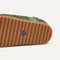 The sole of The Kids Clog in Green Camo.