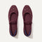 The Square Mary Jane in Studded Syrah shown from the top. 