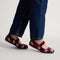 hover | Model wearing The Kids Mary Jane in ReVelvet™ Metallic Twinkleberry.