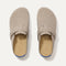The Braid Clog in Dove shown from the top. 