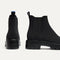 The Puddle Skipper Boot in Black shown from the back.