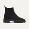 The Puddle Skipper Boot in Black shown from the side. 