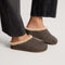 hover | Model wearing The Après Clog in ReVelvet Slate Herringbone.