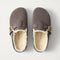 PDP |The Teddy Buckle Clog in Porcini shown from the top. 