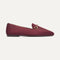 The Double Bit Loafer in Deep Maroon shown from the side. 