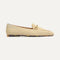 The Double Bit Loafer in Sand Dollar shown from the side. 