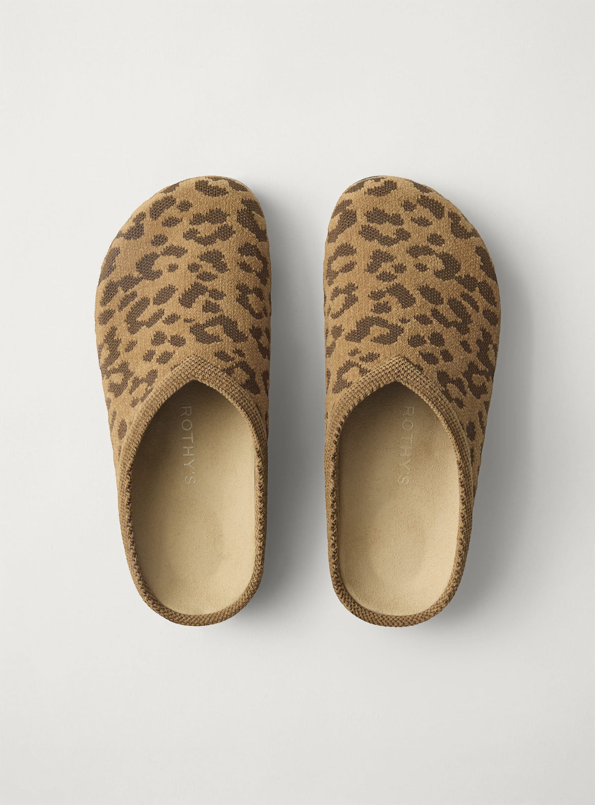 PLP |The Casual Clog in ReVelvet™ Khaki Cat shown from the top. 