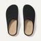 The Casual Clog in ReVelvet™ Black shown from the top. 