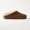 side | The Après Clog in ReVelvet Cinnamon shown from the side.