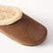 macro | Close up of the toe and vamp of The Après Clog in ReVelvet Cinnamon.