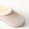 macro | Close up of the toe and vamp of The Après Clog in ReVelvet Dove.