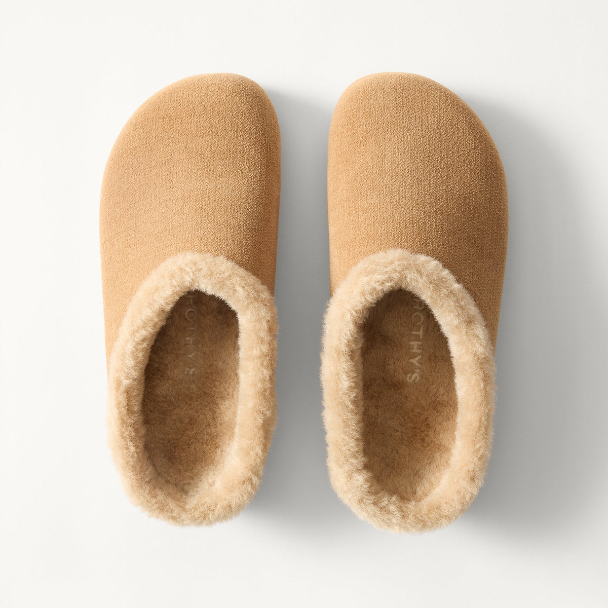 PDP | The Après Clog in ReVelvet Pecan shown from the top.