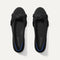 The Knot Ballet Flat in Black shown from the top. 
