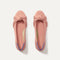 The Knot Ballet Flat in Peony shown from the top. 