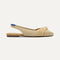 The Twist Point Slingback in Brioche shown from the side. 