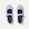 The Kids Tux Bow Mary Jane in Soft Orchid shown from the top.