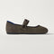 side | The Kids Tux Bow Mary Jane in Bronzite shown from the side.