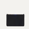 PDP |The Convertible Clutch in Black Espresso Open-Knit, shown from the front.