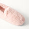 macro | Close up of the top of The Teddy Slipper in Sugar Cookie.