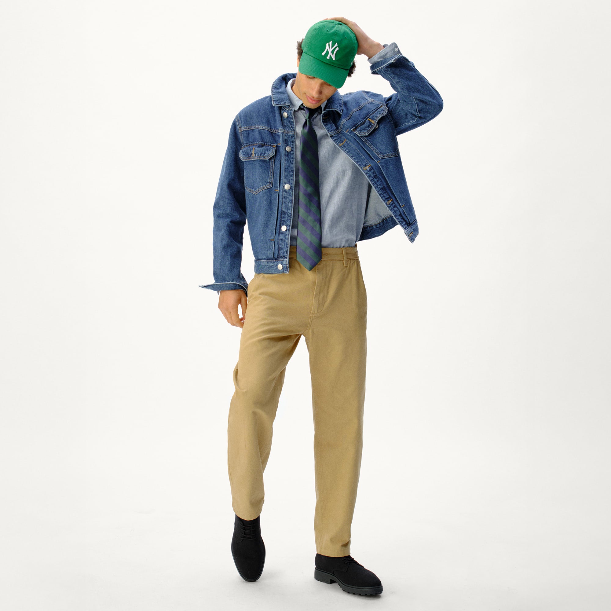 The Lug Oxford in Black | Men display picture 1
