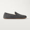 PDP | The Teddy Men's Slipper in Newsprint shown from the side. 