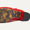 Outsole of The Double Buckle Mary Jane Heel in Bright Red.