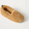 Close up of the top of The Teddy Kids Slipper in Wren.