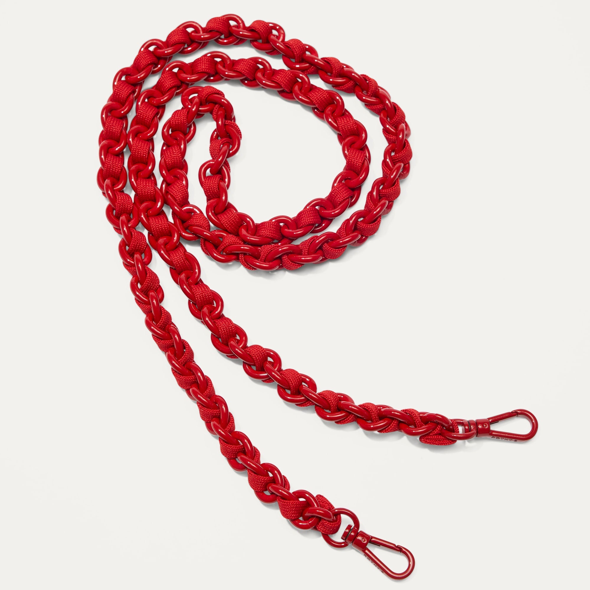 Crossbody Strap Scarlet Chain Knit
