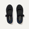 The Kids Tux Bow Mary Jane in ReVelvet™ Black shown from the top.