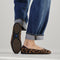 hover | Model wearing The Daily Flat in Sable Spot. 