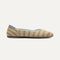 The Daily Flat in Terra Stripe shown from the side. 