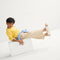 Alternate view of a child wearing The Kids Clog in Retro Wave. 