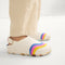 hover | A child wearing The Kids Clog in Retro Wave. 