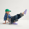 Alternate view of a child wearing The Kids Clog in Soft Orchid. 