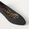 macro | Close up of the toe and vamp on The Almond Ballet in Black.