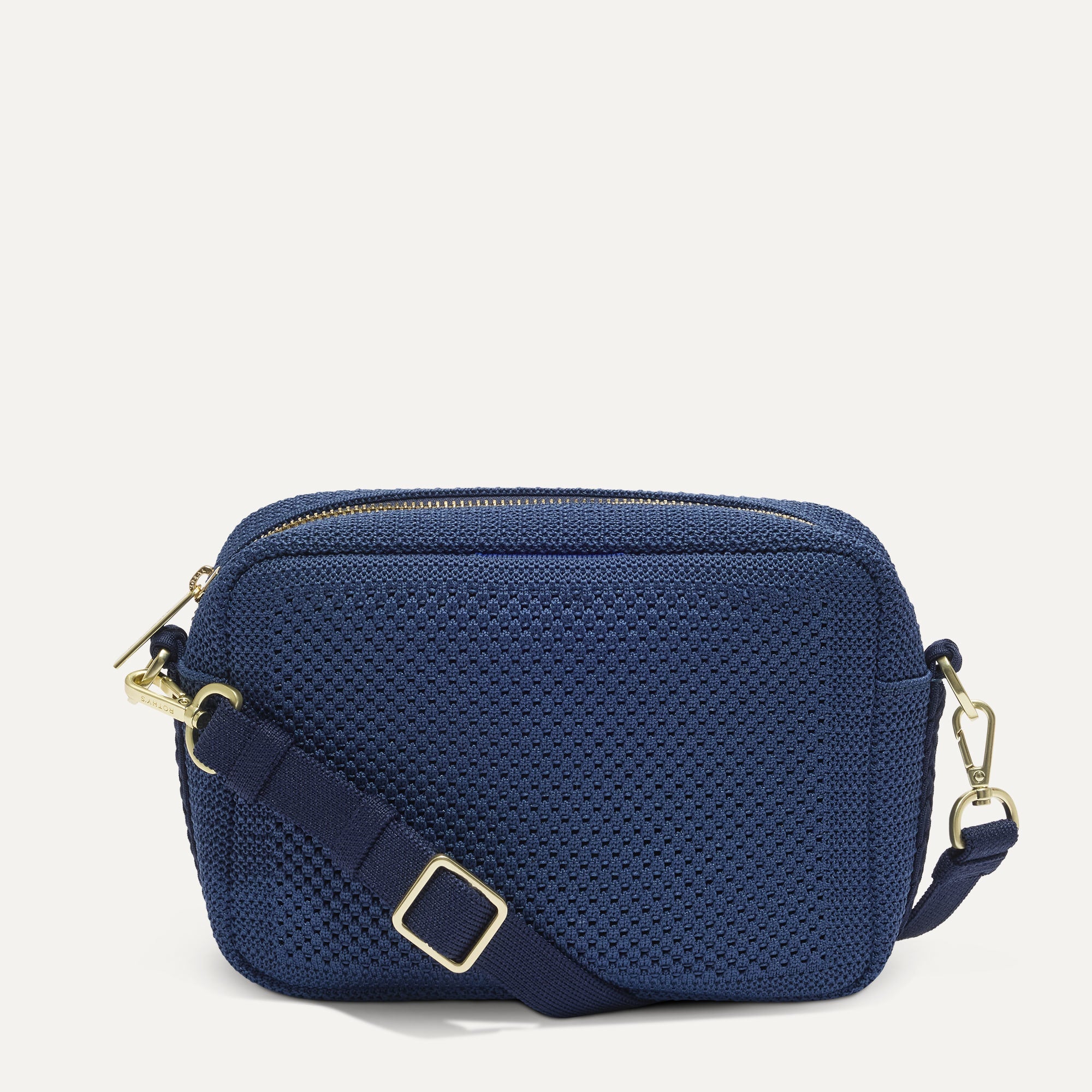 The Crossbody Camera Bag in Lagoon Open-Knit | Rothy's