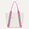 PDP |The Travel Tote in Optic shown from the front.
