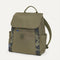 PDP |The Travel Cinch Backpack in Forest shown from the front.