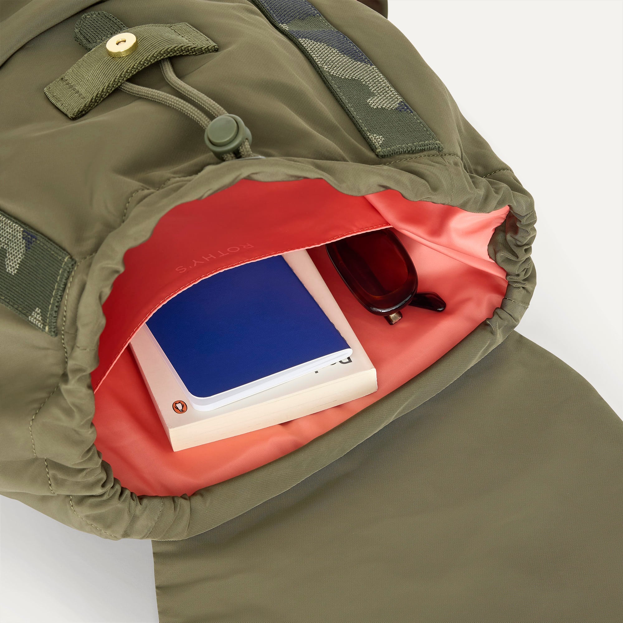 7am mini backpack camo forest Rothy's