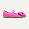 The Kids Big Bow Mary Jane in Dragon Fruit shown from the side.