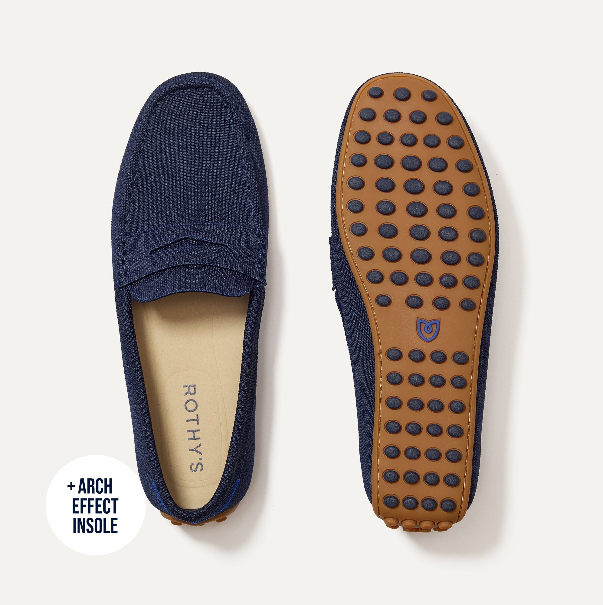 Rothy\'s Navy merino wool Derby with Gum Sole Rothy main image 3