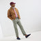 Alternate view of a model wearing The Men's Daily Driver in Nautical Navy. 