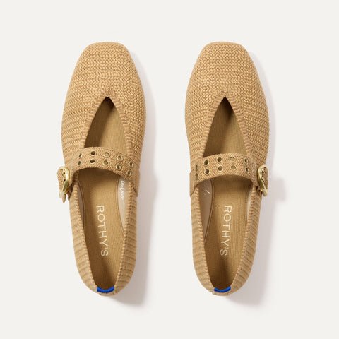 Cosy Island | Shoes | Cosy Island Tan Mary Jane Shoes With A  Cosy Island Tan Mary Jane Shoes With Rhinestone Buckle Size 10 NWT With Box. main image 1