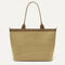 PDP |The Lightweight Zip Tote in Brown Butter Crochet shown from the front.