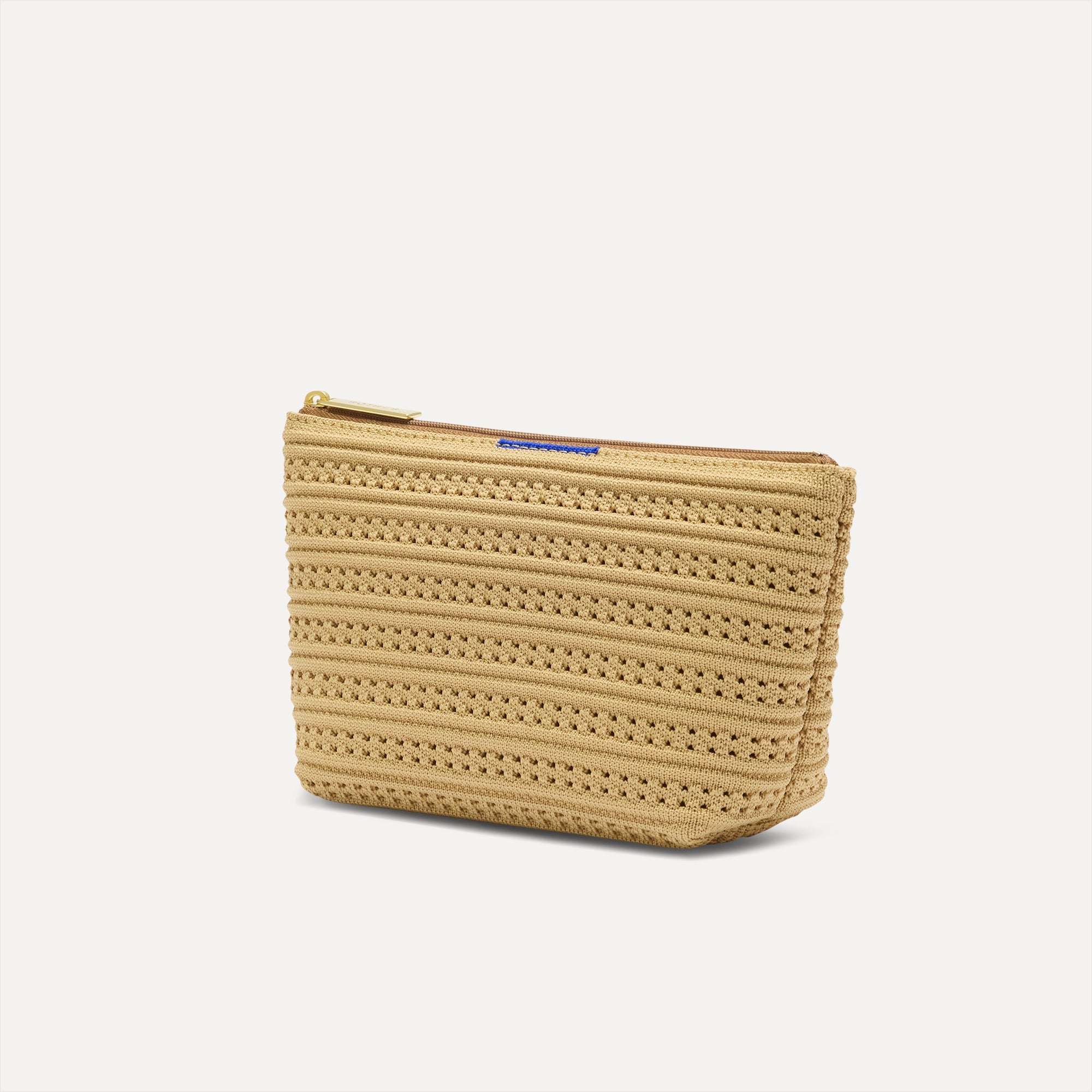The Travel Pouch Set in Brown Butter Crochet | Rothy's