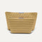 PDP |The Travel Pouch Set in Brown Butter Crochet shown from the front.